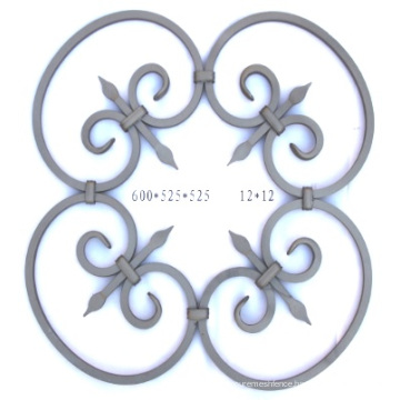 Cast Steel  Decorative Fittings Scrolls for Wrought iron Fence Wrought iron handrail decoration parts cast iron ornaments